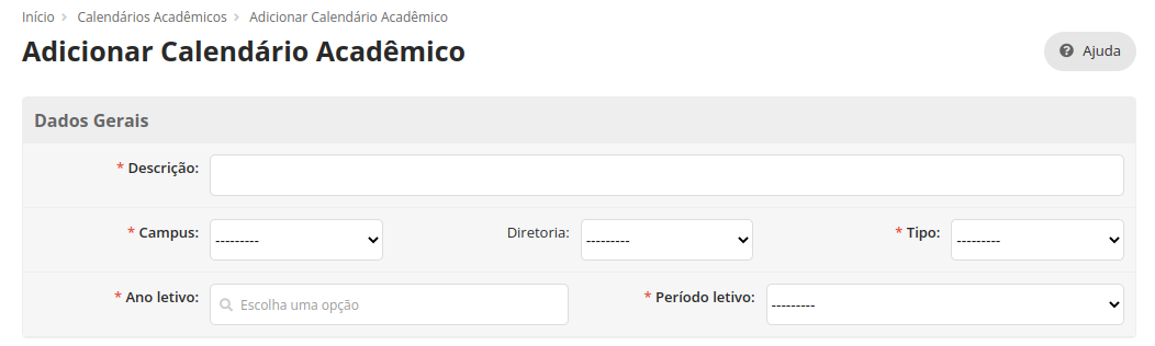 Calendário Acadêmico 02