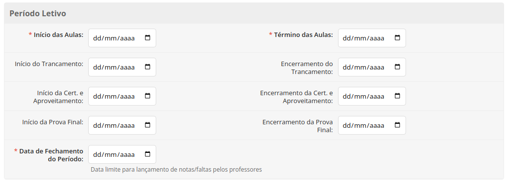 Calendário Acadêmico 04