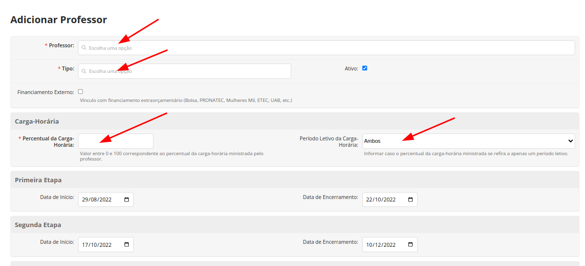 Configurar Diário 09